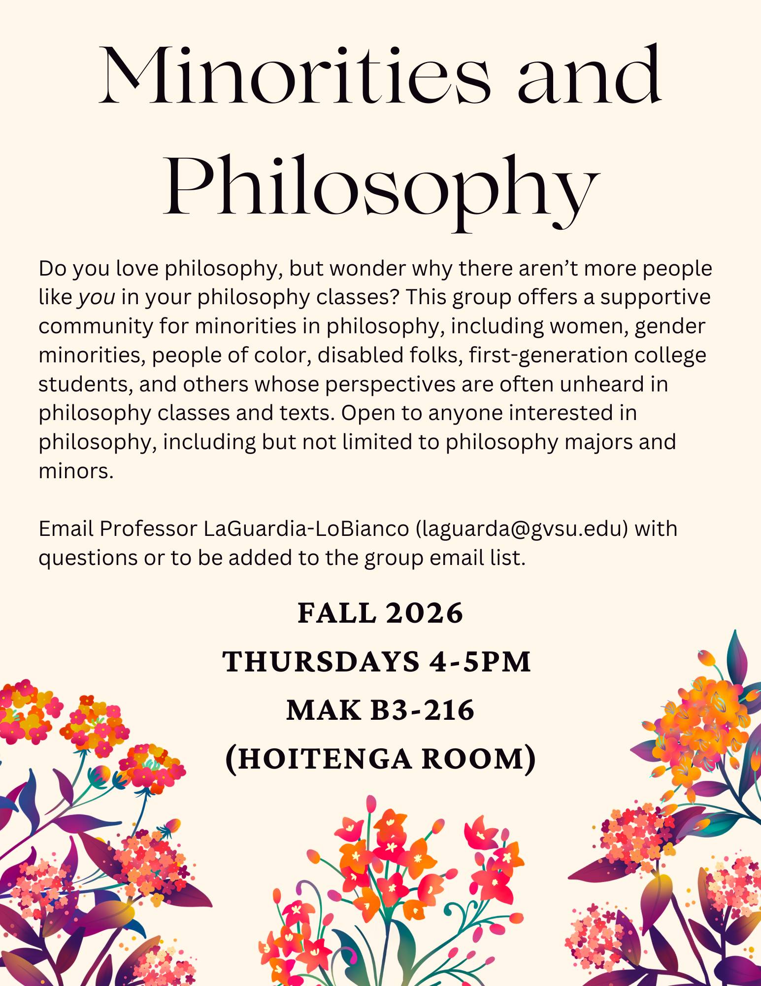 Minorities and Philosophy information